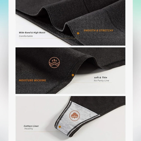 6 pack Seamless Moisture Wicking thong set size small - Picture 3 of 4